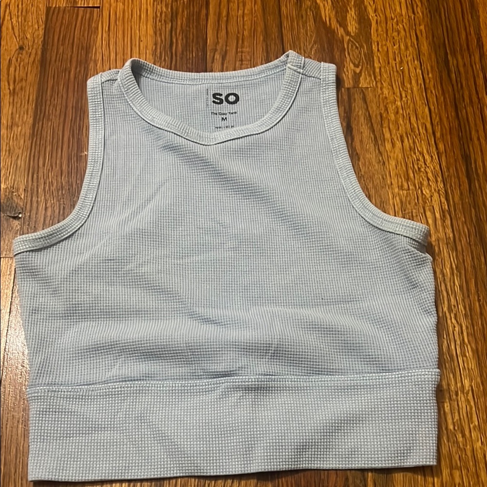 SO Sky Blue Sleeveless Top